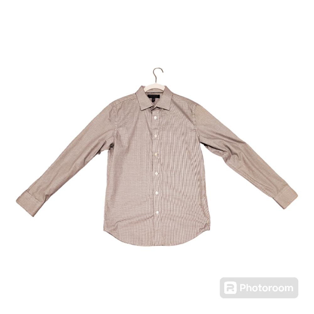 Banana Republic Non-Standard Fit Houndstooth Dress Shirt (size XS)